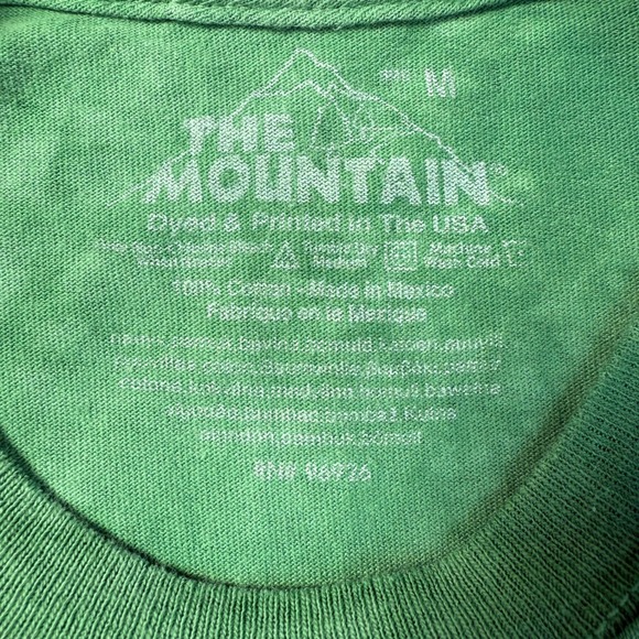 The Mountain Green Irish Fairy Kittens Tie Dye T-Shirt Whimsical Mens Medium - Picture 4 of 6